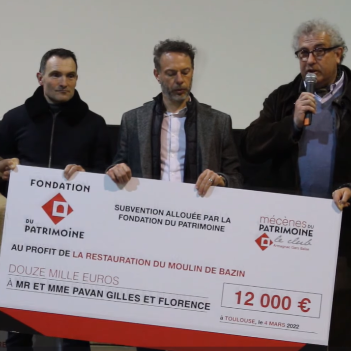 LECTOURE FONDATION DU PATRIMOINE REMISE CHEQUE